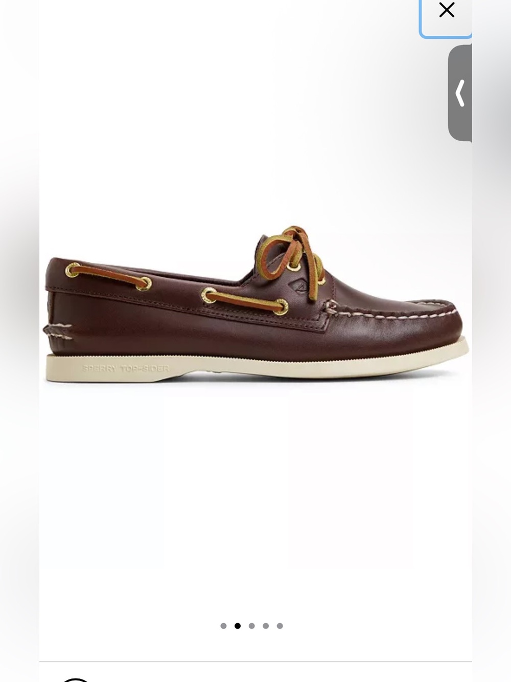 Sperry Top-Sider Authentic Original 2-Eye Boat Shoes Sz 7 Brown - Picture 15 of 15